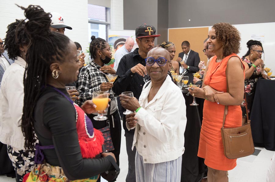 Guests having appetizers. Open Gallery